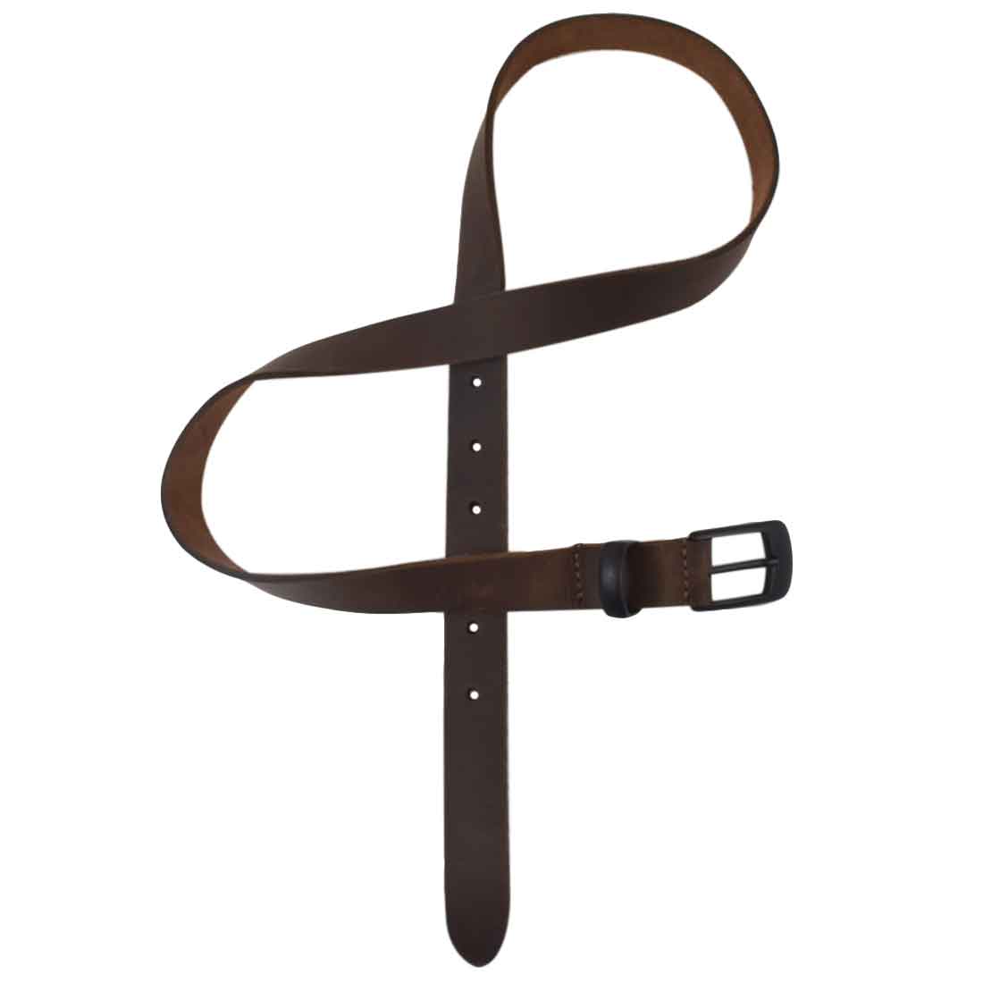 Rustic Leather Belt / Rustic Charcoal Buckle, 7/8" Wide - Stockyard X 'The Leather Store'