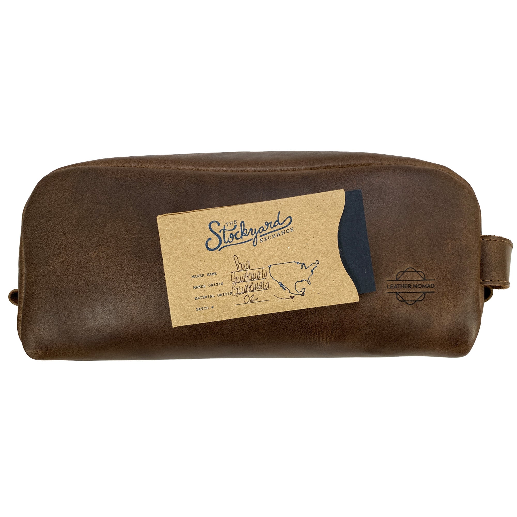Toiletry Bag with Handle - Stockyard X 'The Leather Store'