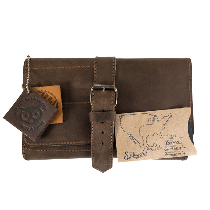 Double Pipe Tobacco Pouch - Stockyard X 'The Leather Store'