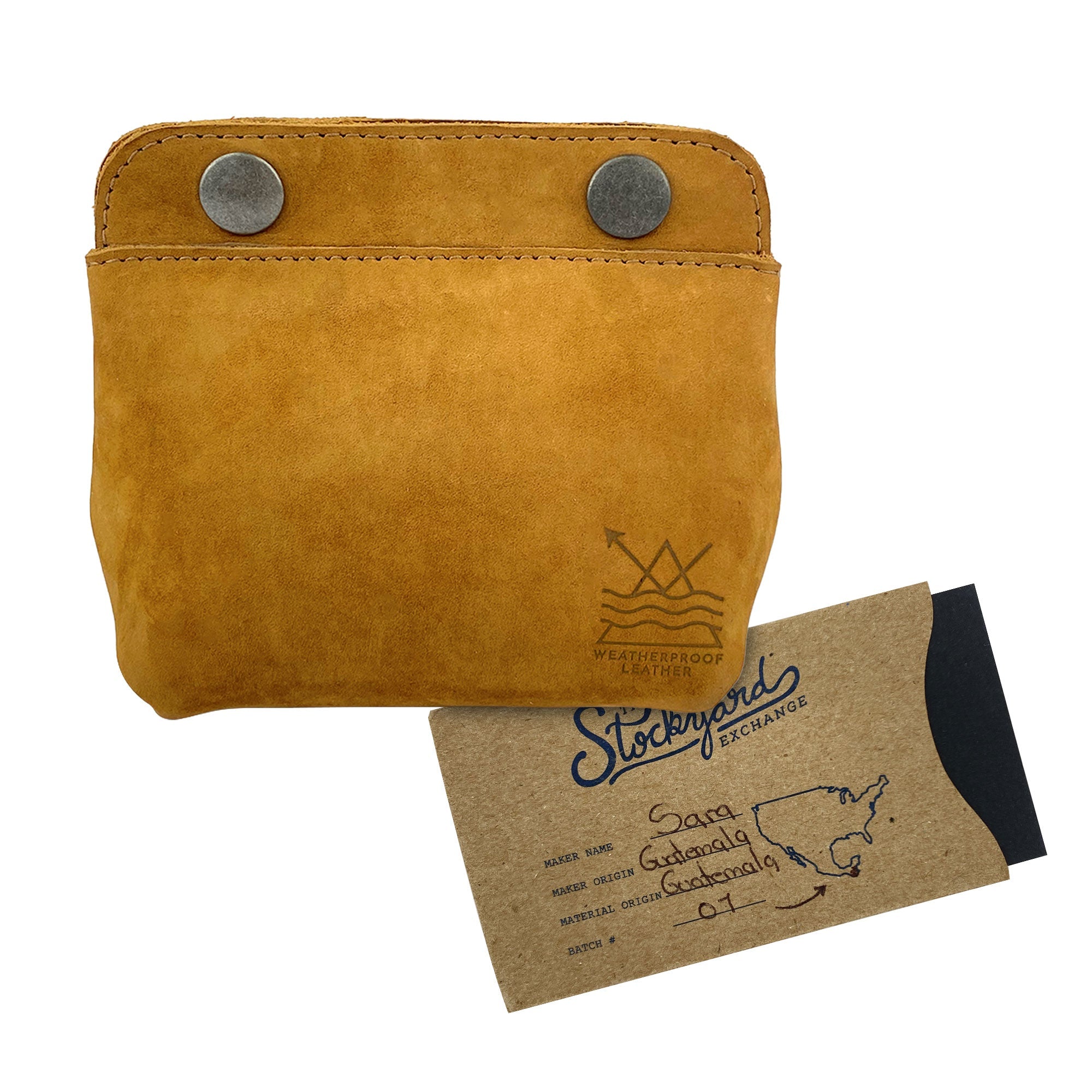 Weatherproof Double Snap Pouch - Stockyard X 'The Leather Store'