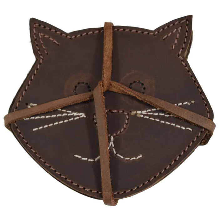 Whiskers Cat Coaster Set (6-Pack) - Stockyard X 'The Leather Store'