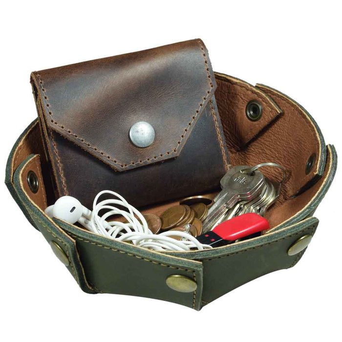 Circular Valet Tray — Stockyard X, The Leather Store