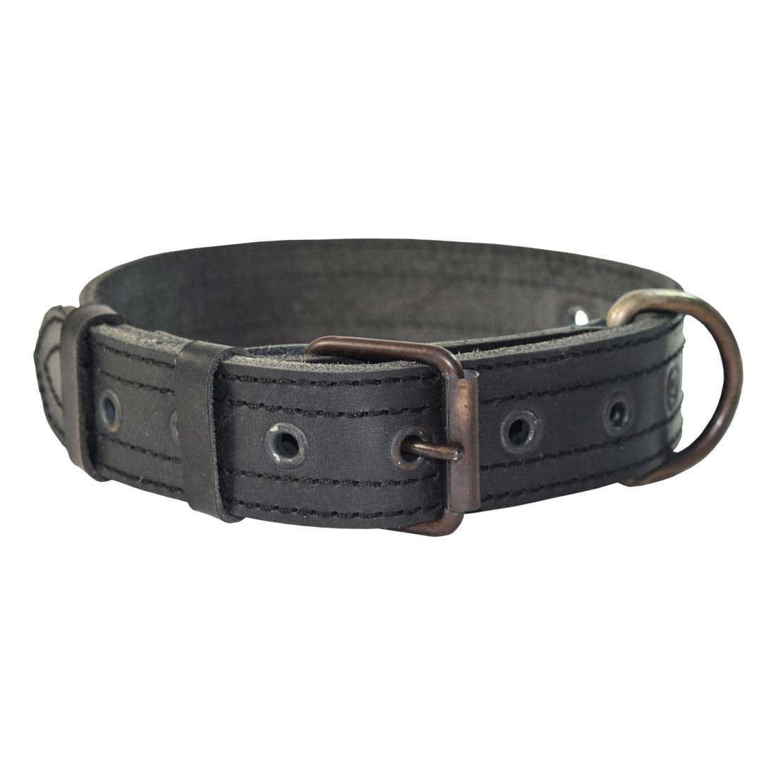 Thick Leather Dog Collar - Stockyard X 'The Leather Store'