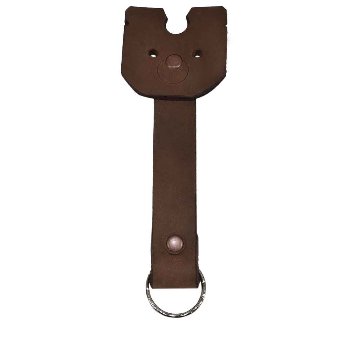 Doggy Fob by Hide & Drink highlighting a stylish Full Grain Leather Critter Keychain, designed for attaching keys securely with a durable ring. Critter Keychain Dog Key Ring Pet Fob, Full Grain Leather, StockyardX, Small Batch Production, Hand Cut, Hand Sewn, Fire Branded, Artisan, Handmade in La Antigua Guatemala & Oaxaca Mexico.