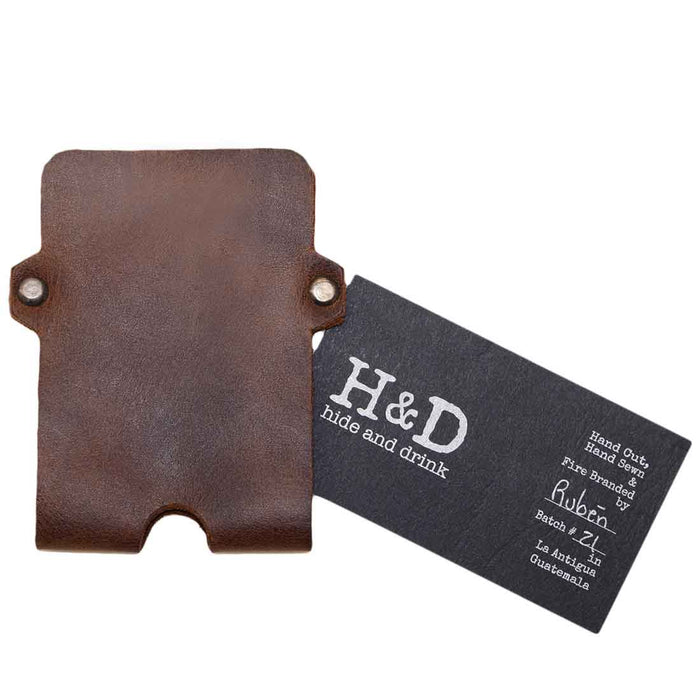 Double Rivet Card Holder - Stockyard X 'The Leather Store'