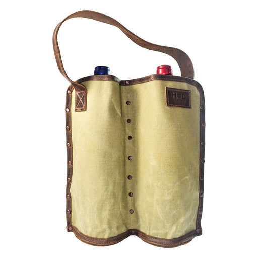 Double Wine Holder - Stockyard X 'The Leather Store'