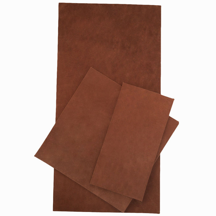 Thick Leather Squared Scraps 6 inch Variety (3 Pack)