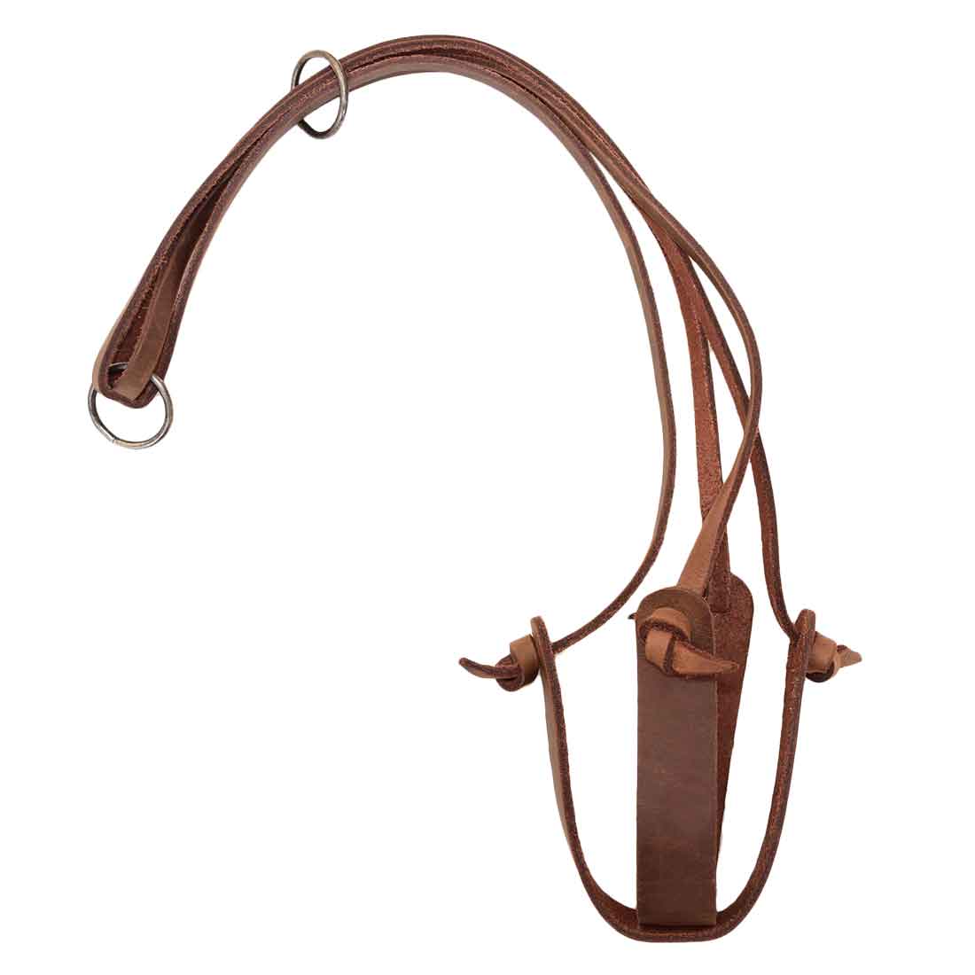 Detailed image of the Hanging Plant Holder by Hide & Drink, showcasing its intricately crafted leather straps and hardware. This product is not only a stunning Plant Holder but also functions beautifully as a Plant Hanger for indoor decoration. Composed of high-quality Full Grain Leather, experience the lasting value of small batch production with meticulously hand cut and sewn designs, fire branded, and artisan-crafted in La Antigua Guatemala & Oaxaca Mexico.