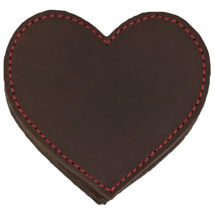 Love Coaster Set w/Stitch (6-Pack) - Stockyard X 'The Leather Store'