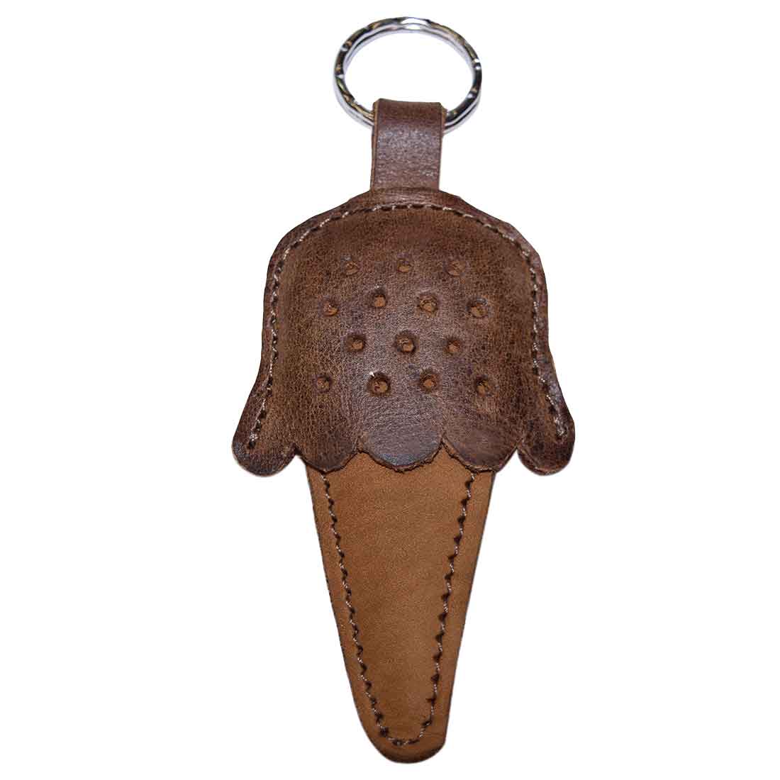 Chocolate Ice Cream Keychain - Stockyard X 'The Leather Store'