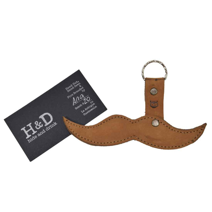 Keychain Moustache - Stockyard X 'The Leather Store'