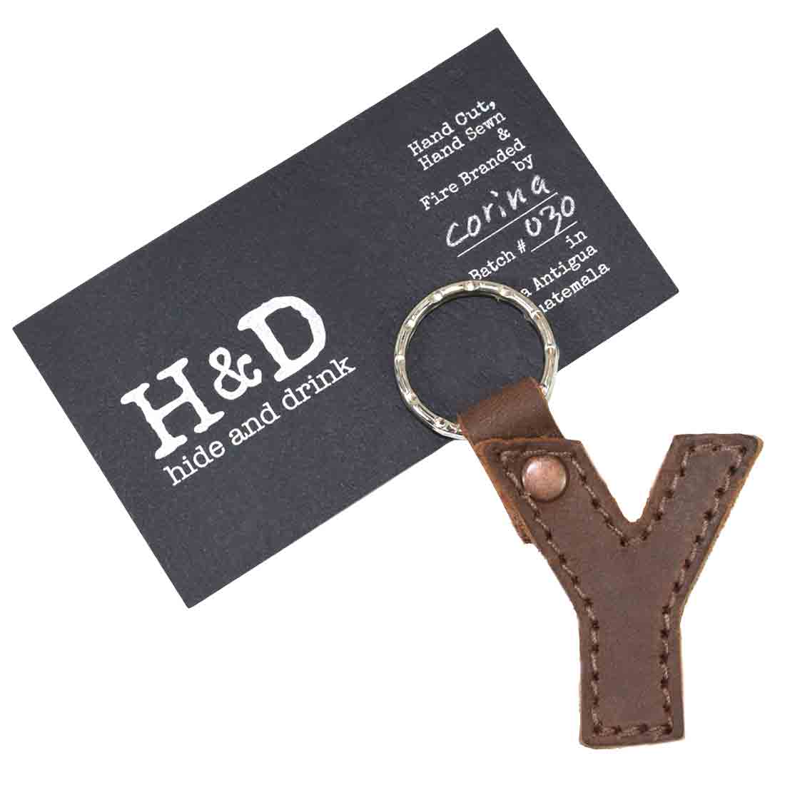 Alphabet Letter Keychains - Stockyard X 'The Leather Store'