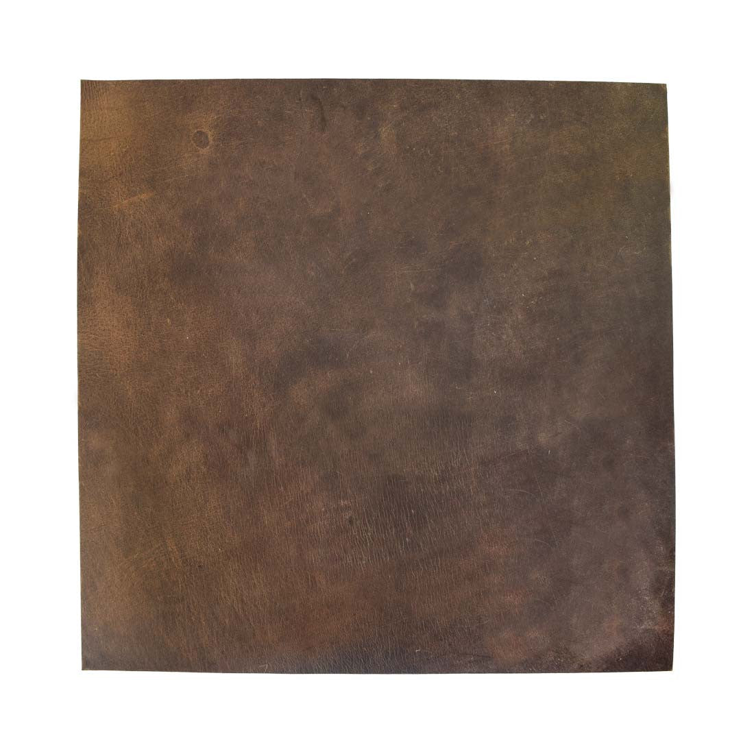 Thick Leather Square for Crafts (12 x 12 in.) made of Thick Full Grain Leather, perfect for crafting and tooling. Hand cut and handmade by Hide & Drink artisans in La Antigua Guatemala and Oaxaca, Mexico. Ideal for hobby workshops with heavy weight (3.5mm), small batch production.
