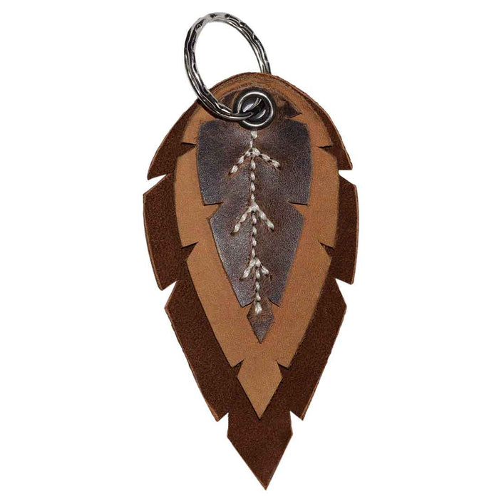 Leaves Keychain - Stockyard X 'The Leather Store'