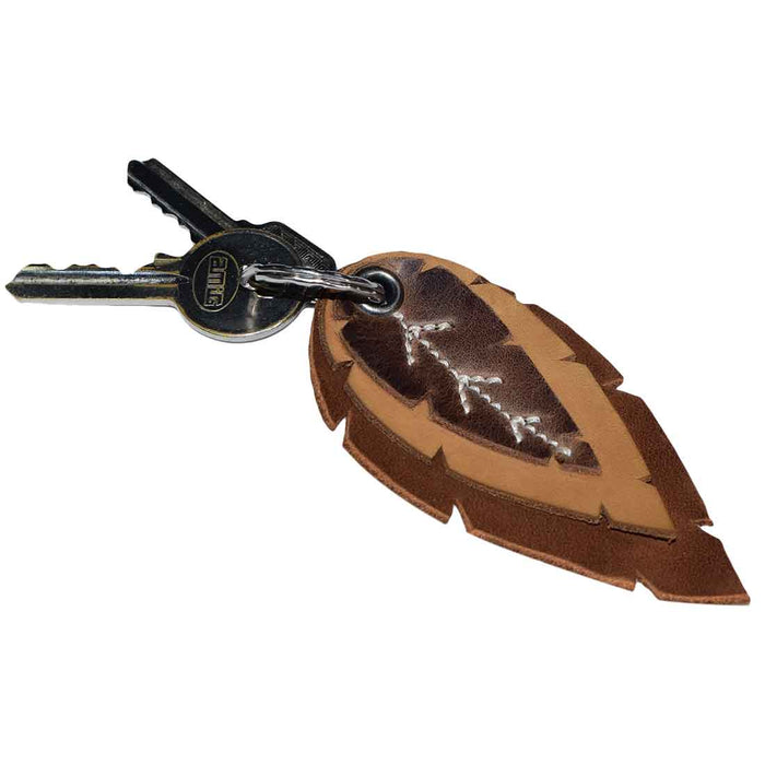 Leaves Keychain - Stockyard X 'The Leather Store'