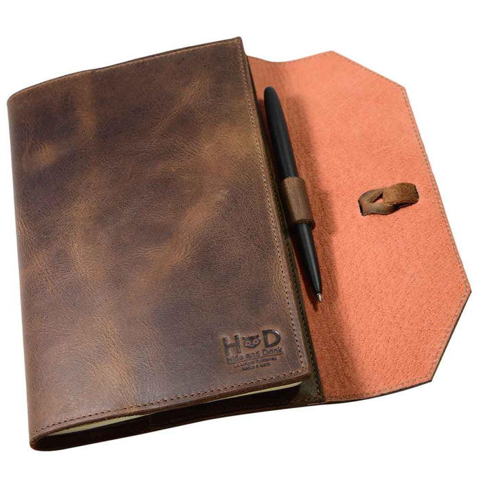 Journal Cover For Moleskine Cahier (5 x 8.25 in.) - Stockyard X 'The Leather Store'
