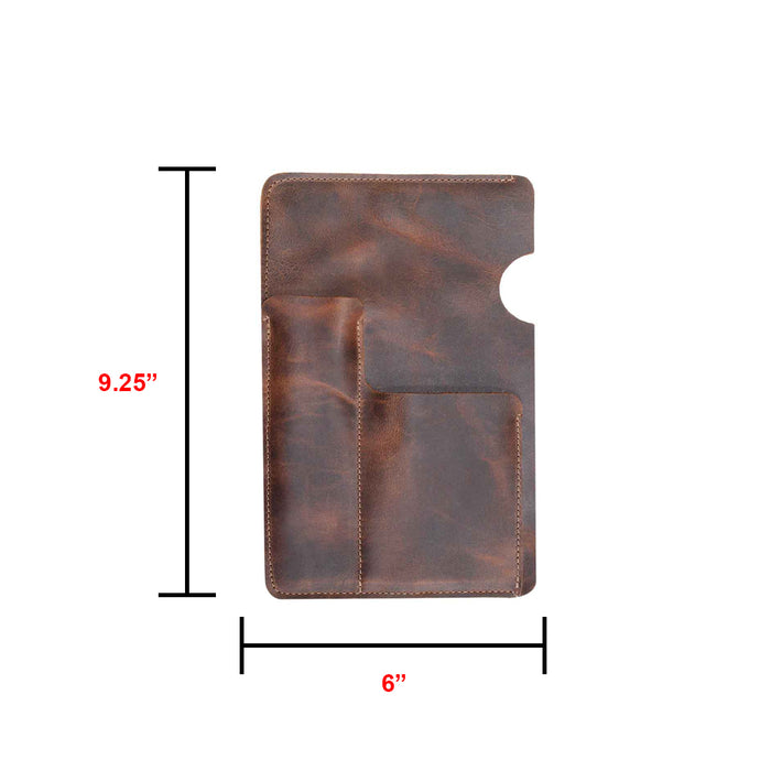 Notebook Sleeve & Knife Holder (5 x 8.5 in.) (Notebook Not Included) - Stockyard X 'The Leather Store'