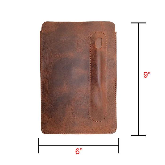 Notebook Sleeve & Pen Holder (5 x 8.5 in.) (Notebook Not Included) - Stockyard X 'The Leather Store'