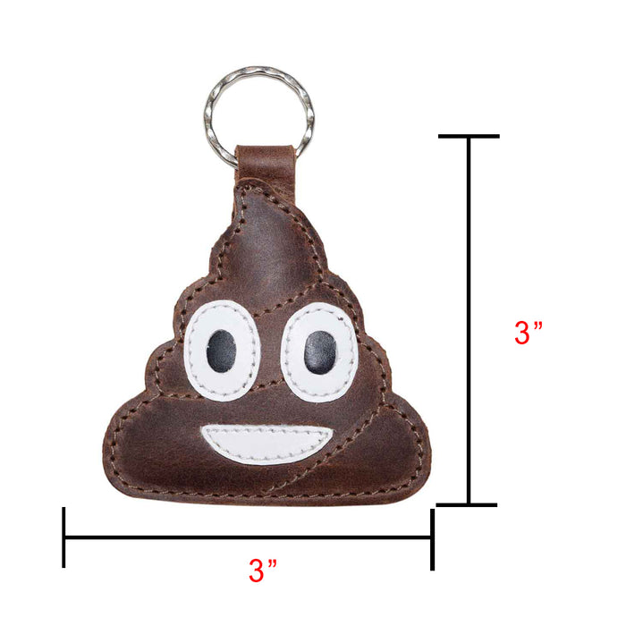 Poop Emoji Keychain - Stockyard X 'The Leather Store'