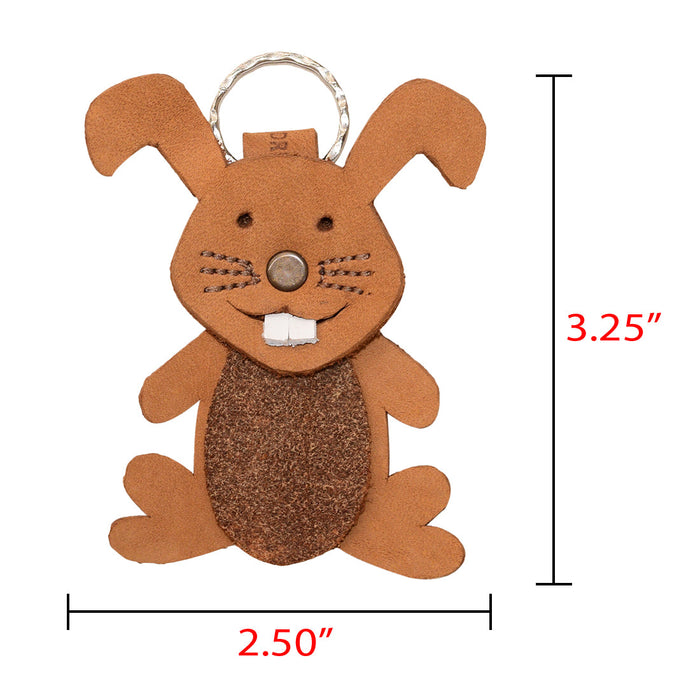 Angry Rabbit Keychain Crazy Rabbit Keychain — Stockyard X, The Leather Store