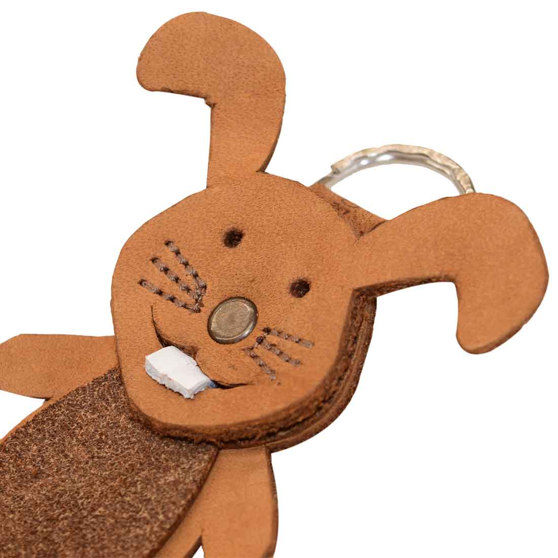 Crazy Rabbit Keychain - Stockyard X 'The Leather Store'