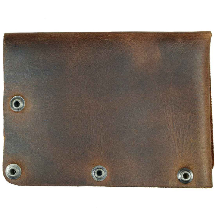 Riveted Rectangle Card Holder - Stockyard X 'The Leather Store'