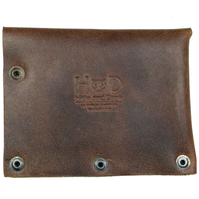 Riveted Card Holder with Snap - Stockyard X 'The Leather Store'