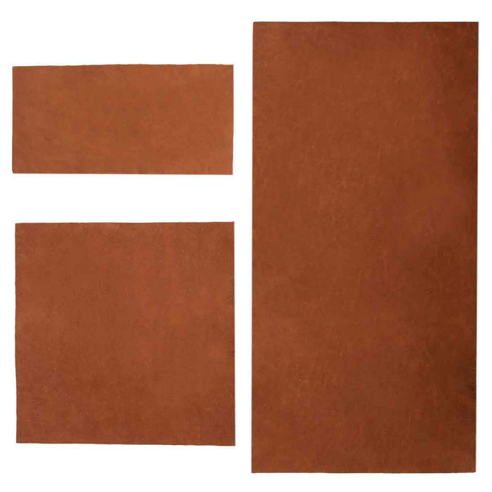 Leather Squared Scraps 6 in. Variety (3 Pack) - Stockyard X 'The Leather Store'