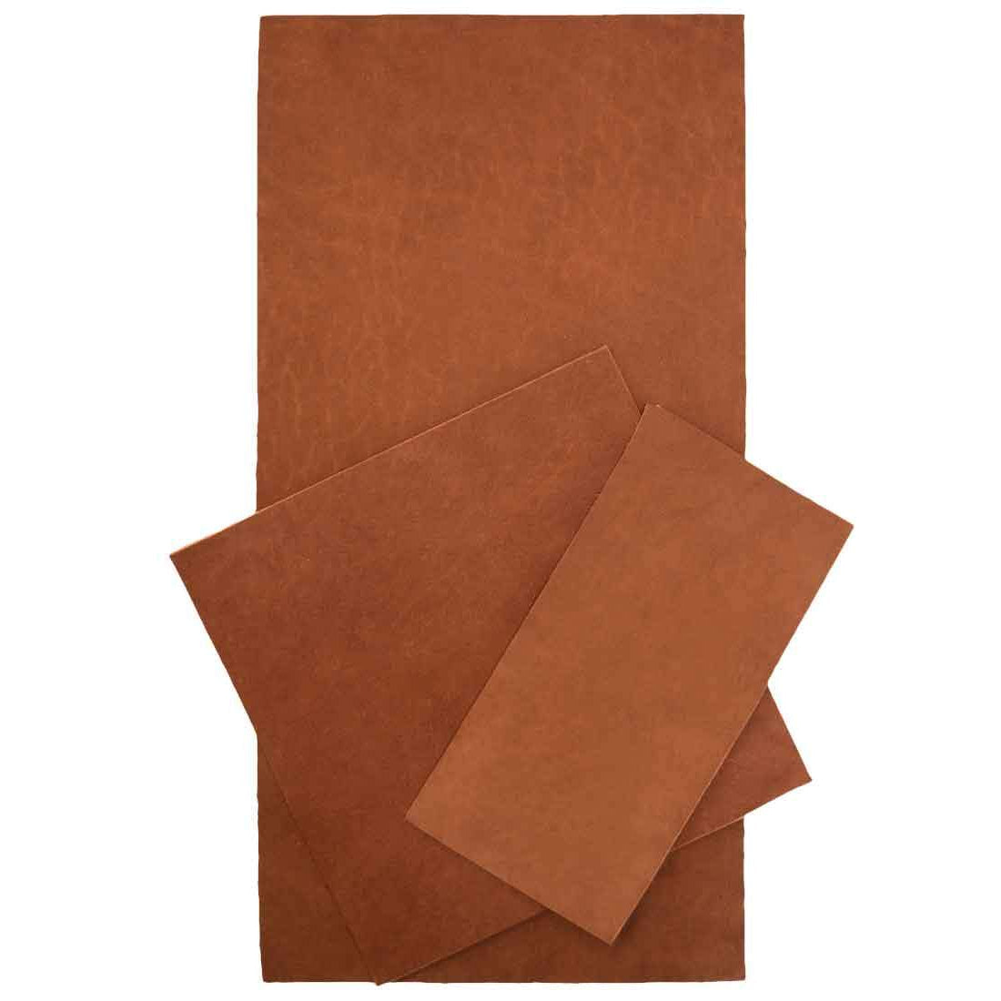 Leather Squared Scraps 6 in. Variety (3 Pack) - Stockyard X 'The Leather Store'