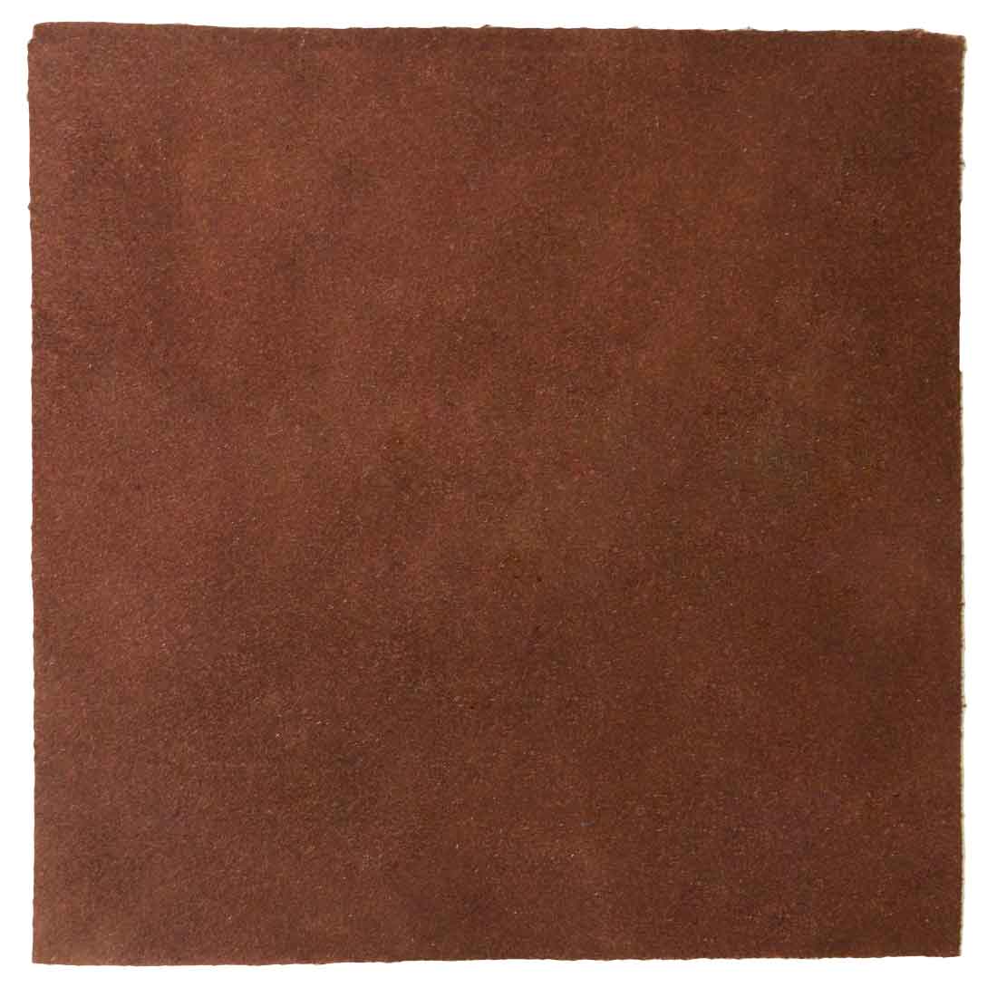 Hide & Drink Leather Squared Scraps 6 x 6 in. (4 Pack) displaying a versatile Slate Blue full grain leather rectangle, ideal for creative projects. Each piece is 1.8mm thick, hand cut, and fire branded by artisans in La Antigua Guatemala and Oaxaca Mexico, ensuring maximum quality.