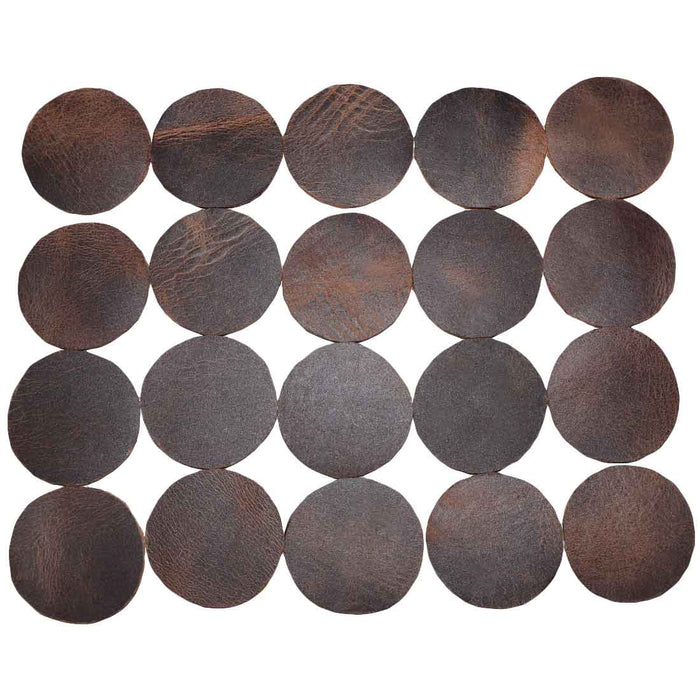 Leather Circles 1.5 in. (Set of 20) - Stockyard X 'The Leather Store'