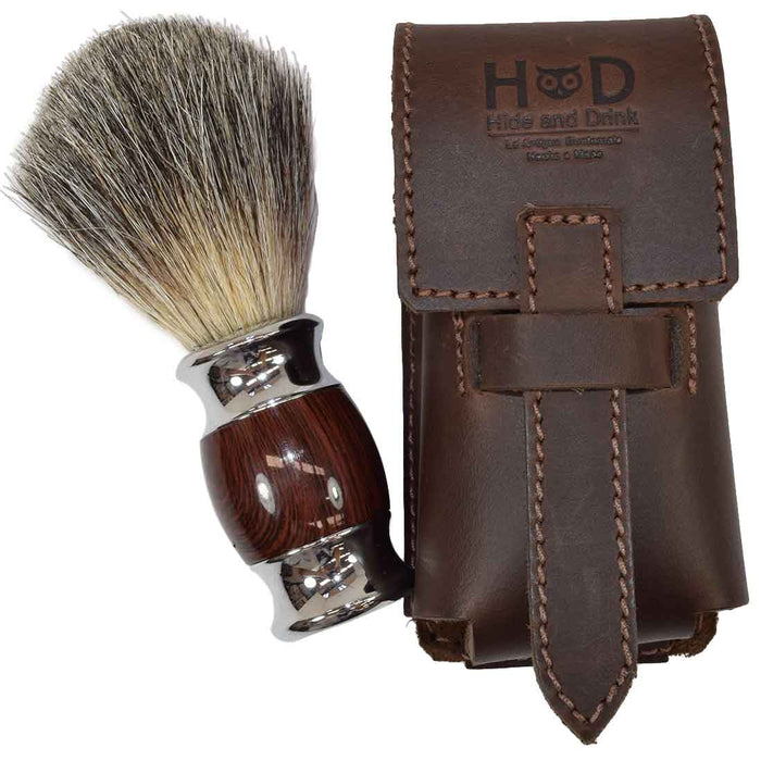 Shaving Brush Case - Stockyard X 'The Leather Store'