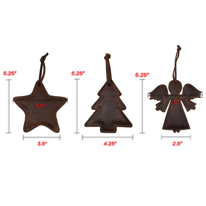 Christmas Hanging Ornament Collection - Stockyard X 'The Leather Store'