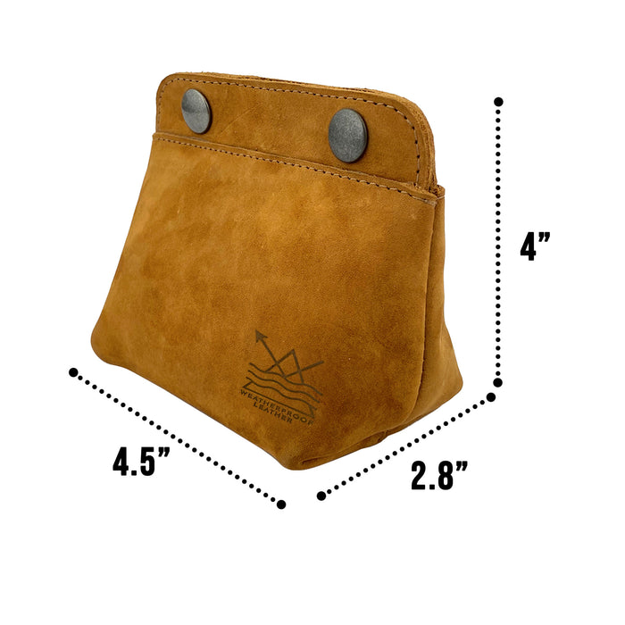 Weatherproof Double Snap Pouch - Stockyard X 'The Leather Store'