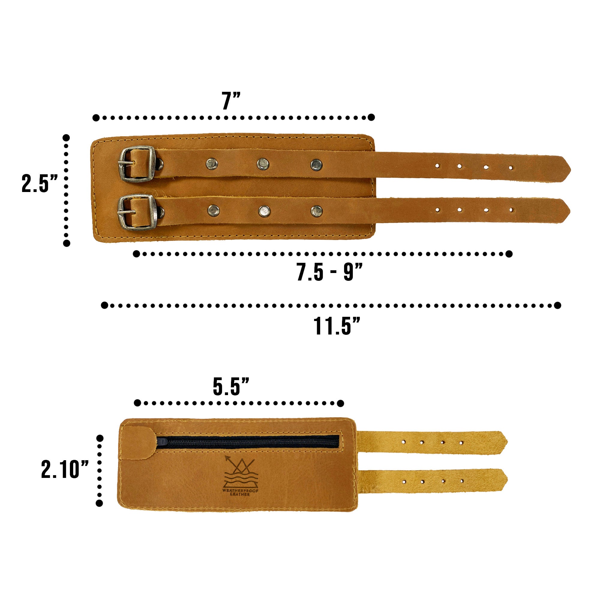 Weatherproof Wrist Wallet Cuff - Stockyard X 'The Leather Store'