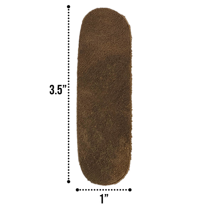 Rectangles Rounded Corners (1 x 3.5 in.) 1.8mm Thick (Set of 20) - Stockyard X 'The Leather Store'
