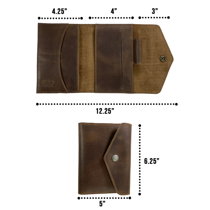 Pocket Notebook Cover for Moleskine (3.5 x 5.5 in.) - Stockyard X 'The Leather Store'