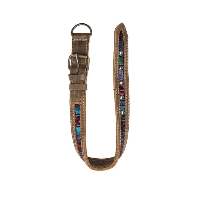 Rustic Mayan Dog Collar - Stockyard X 'The Leather Store'
