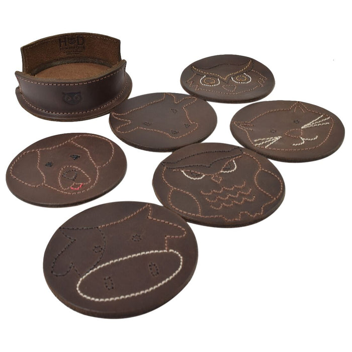 Wilderness Classic Shaped Coaster Set (6-Pack) - Stockyard X 'The Leather Store'