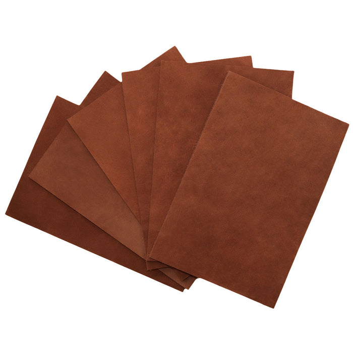 Thick Leather Squared Scraps 4 x 6 in. (6 Pack) - Stockyard X 'The Leather Store'