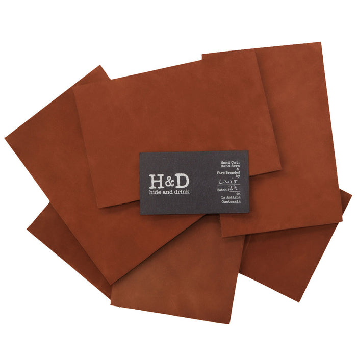 Thick Leather Squared Scraps 4 x 6 in. (6 Pack)