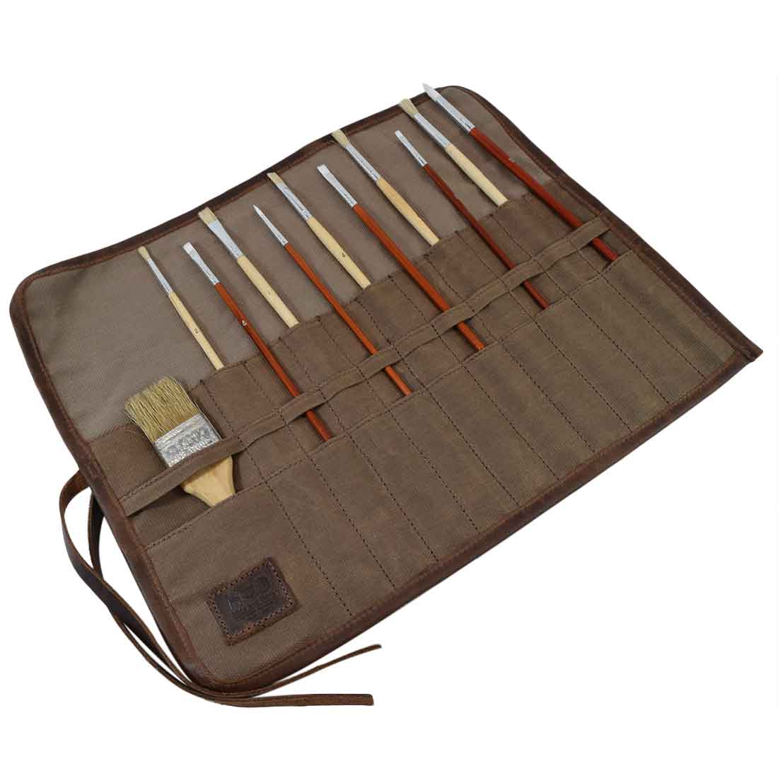 Artist Brush Roll - Stockyard X 'The Leather Store'